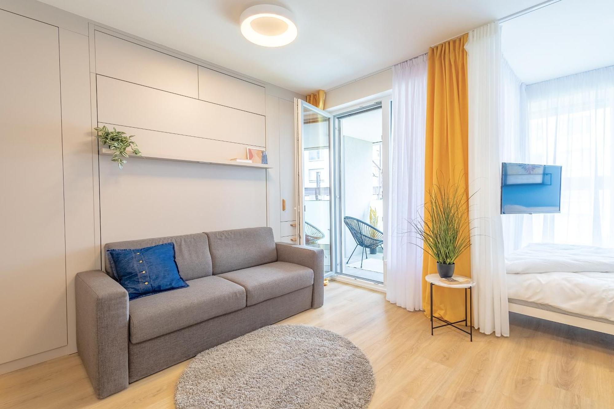 Yellow Apartment - Balcony, Free Parking, By Gravity Prague Luaran gambar