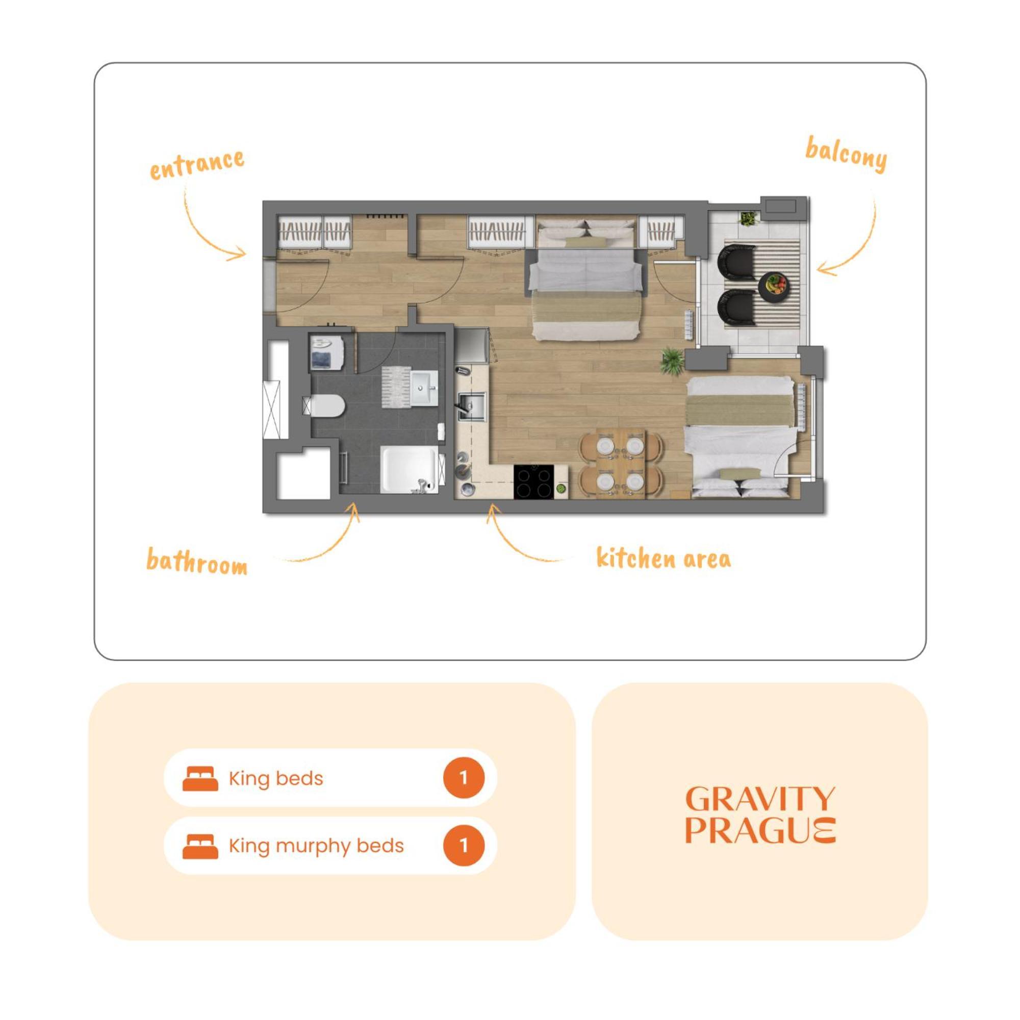 Yellow Apartment - Balcony, Free Parking, By Gravity Prague Luaran gambar